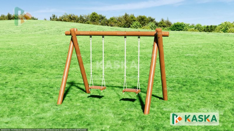 Balanço Duplo de Madeira - K-08