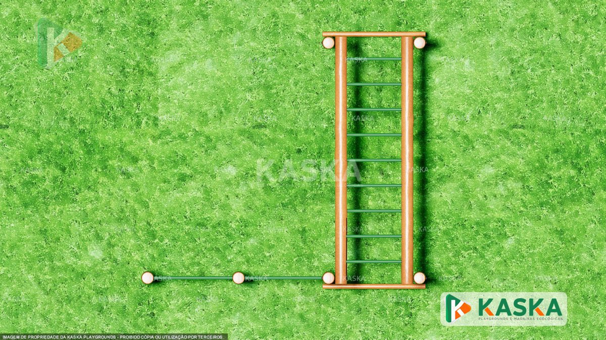 Conjunto Escada Horizontal com Barra Dupla- K-19