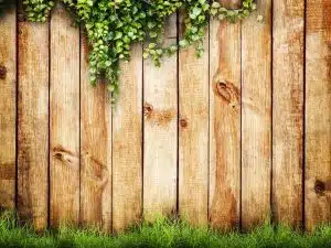 decoração de jardim com madeira rustica