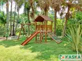 playground casa do tarzan simples com balanço