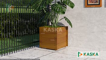 K-67 - Cachepot para Plantas em Madeira