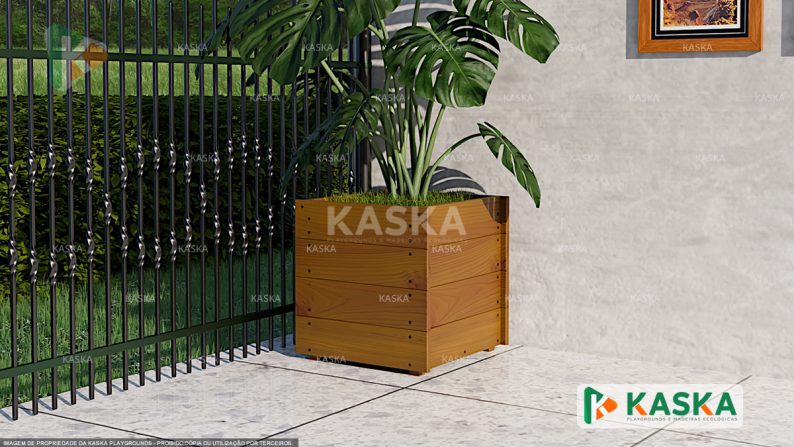 K-67 - Cachepot para Plantas em Madeira