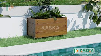 K-68 - Cachepot para Plantas em Madeira